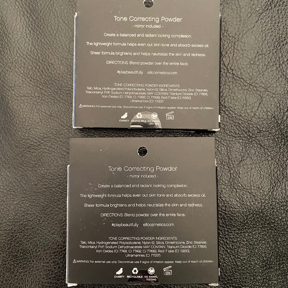 LOT of 2 E.L.F. Tone correcting Powder cool **NEW IN BOX** - Picture 2 of 4